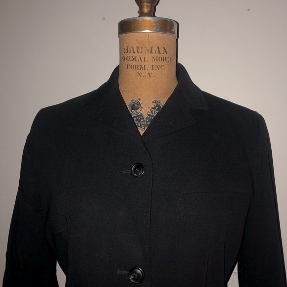 DOLCE & GABBANA] Set: Wool Black Blazer Suit Jacket & Pants - Picture 4 of 16